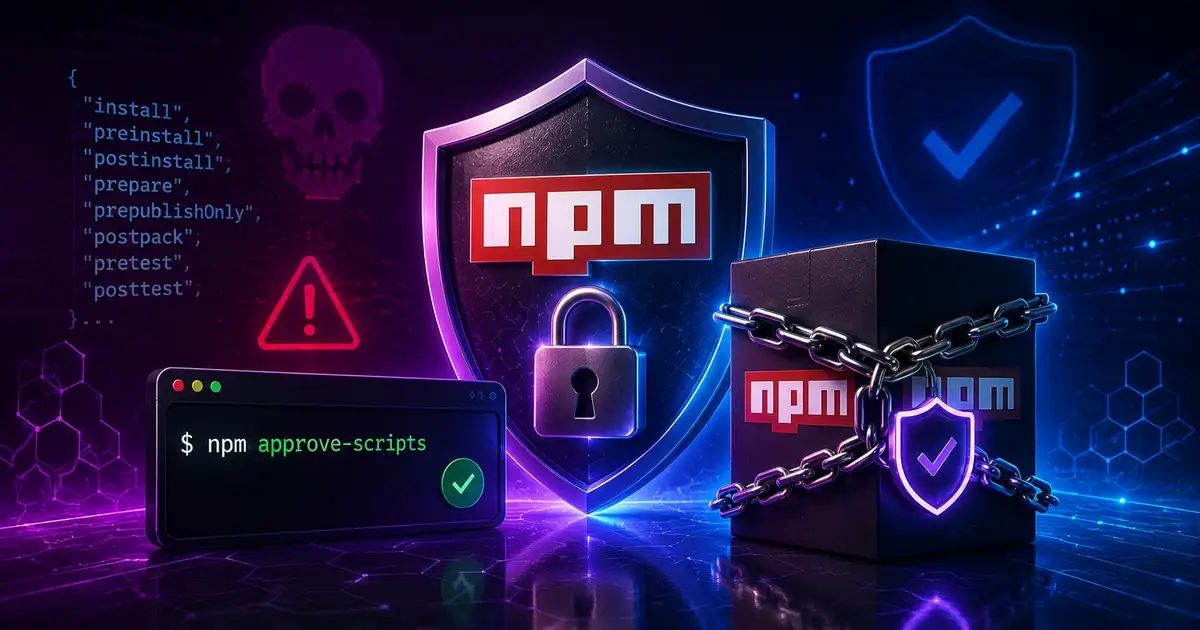 آشنایی با دستور npm approve-scripts؛ لایه جدید امنیتی npm